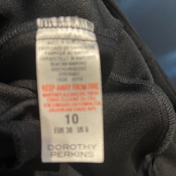 Dorothy Perkins super cute black strapless wide leg jumpsuit 6 - Picture 6 of 8